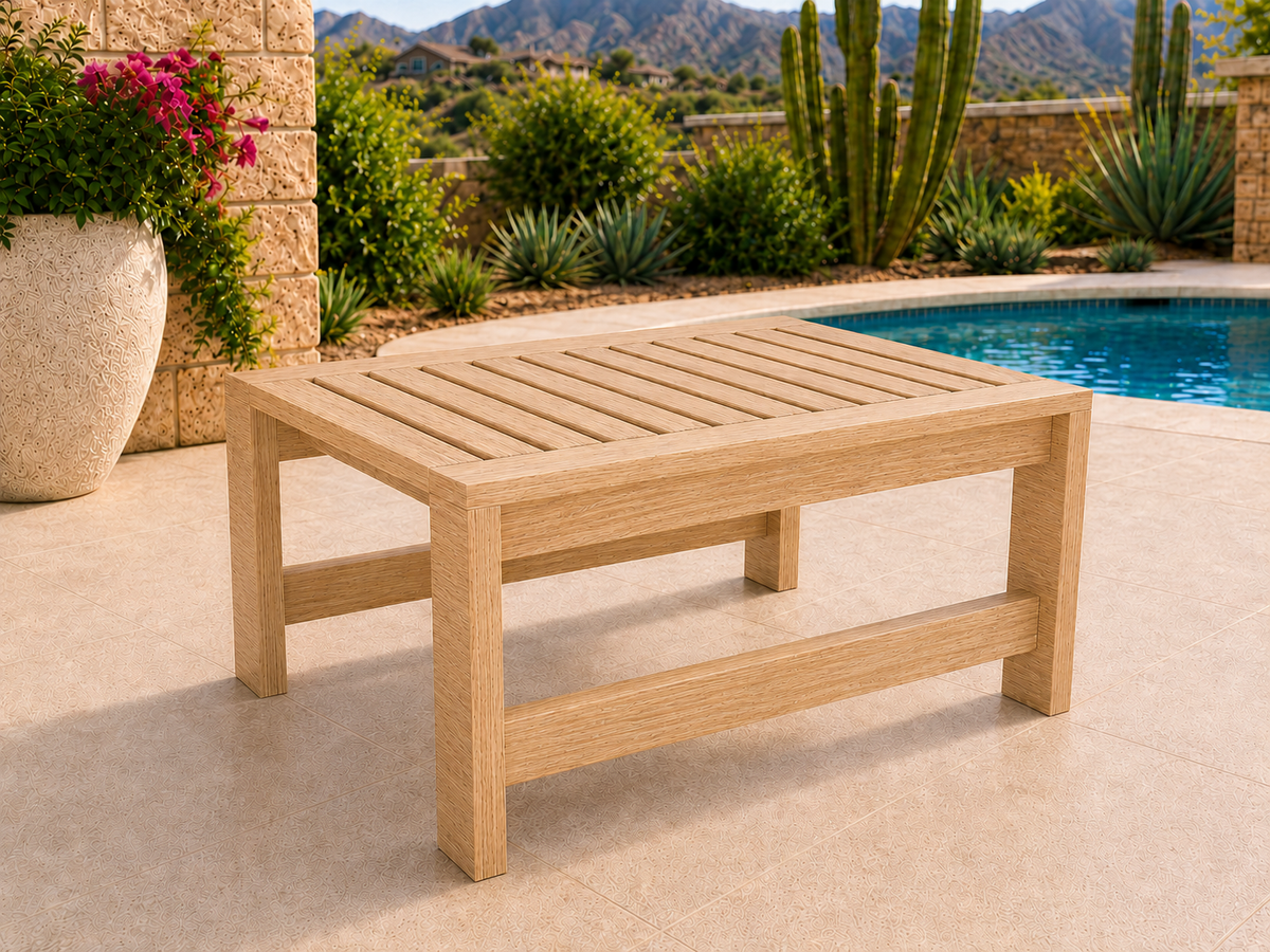 36-inch Classic Coffee Table in White Oak with Natural Satin finish
