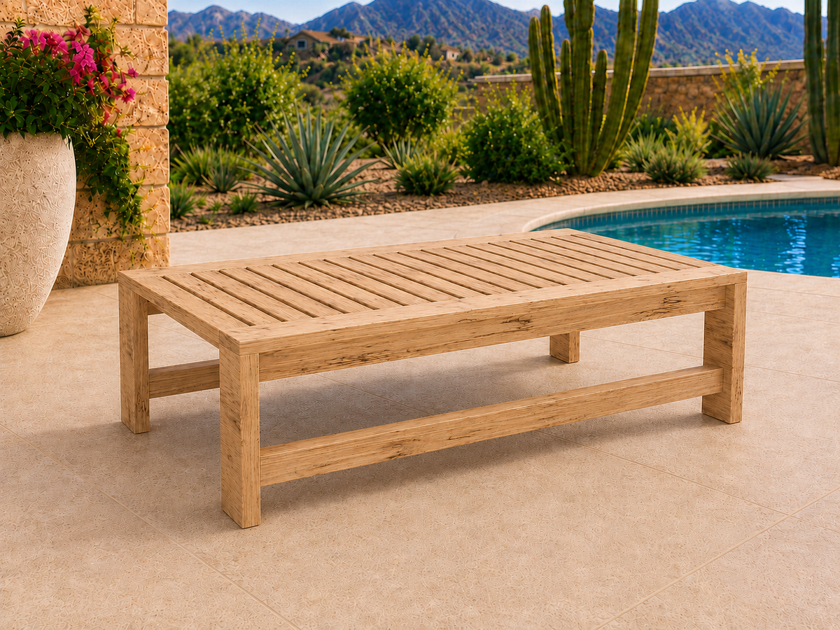 54-inch Classic Coffee Table in Ambrosia Maple with Matte Clear finish