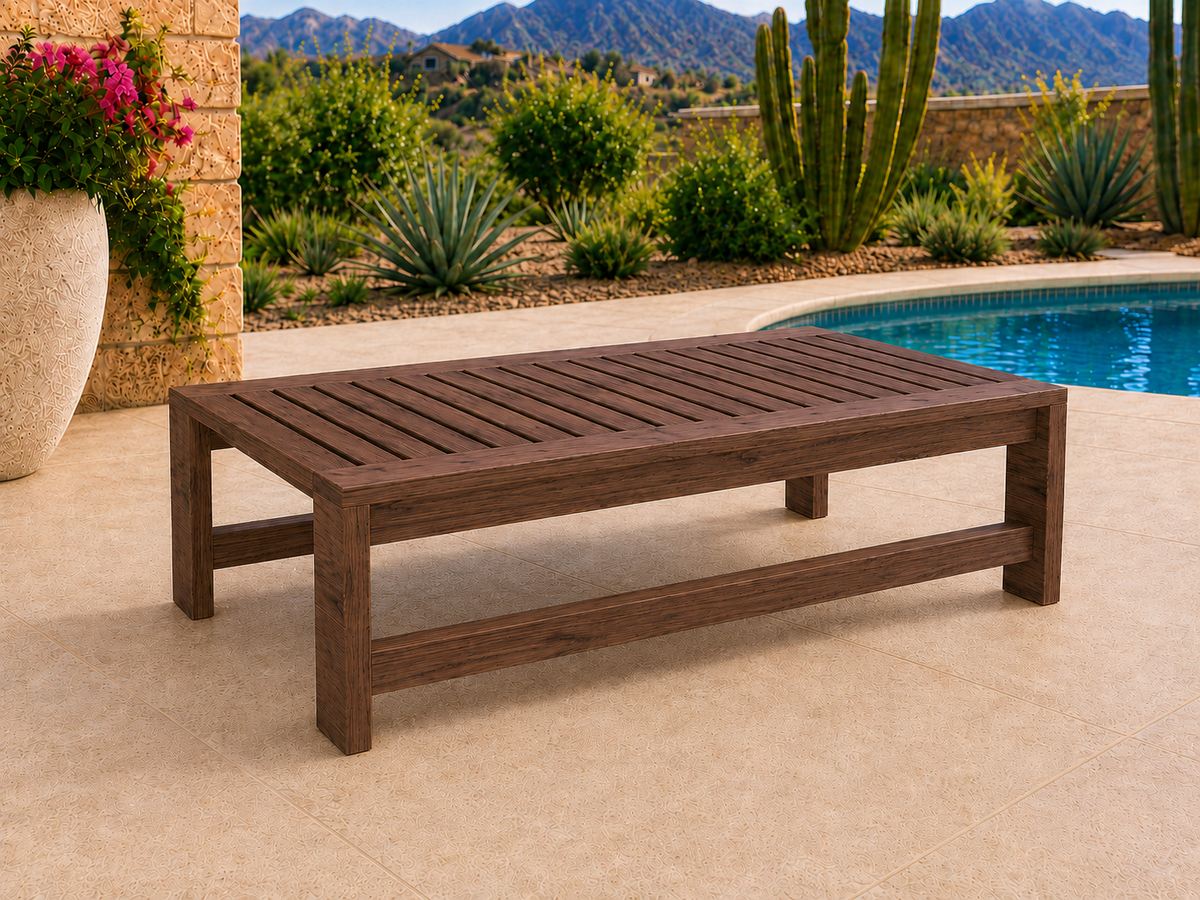 54-inch Classic Coffee Table in Black Walnut with Matte Oil finish