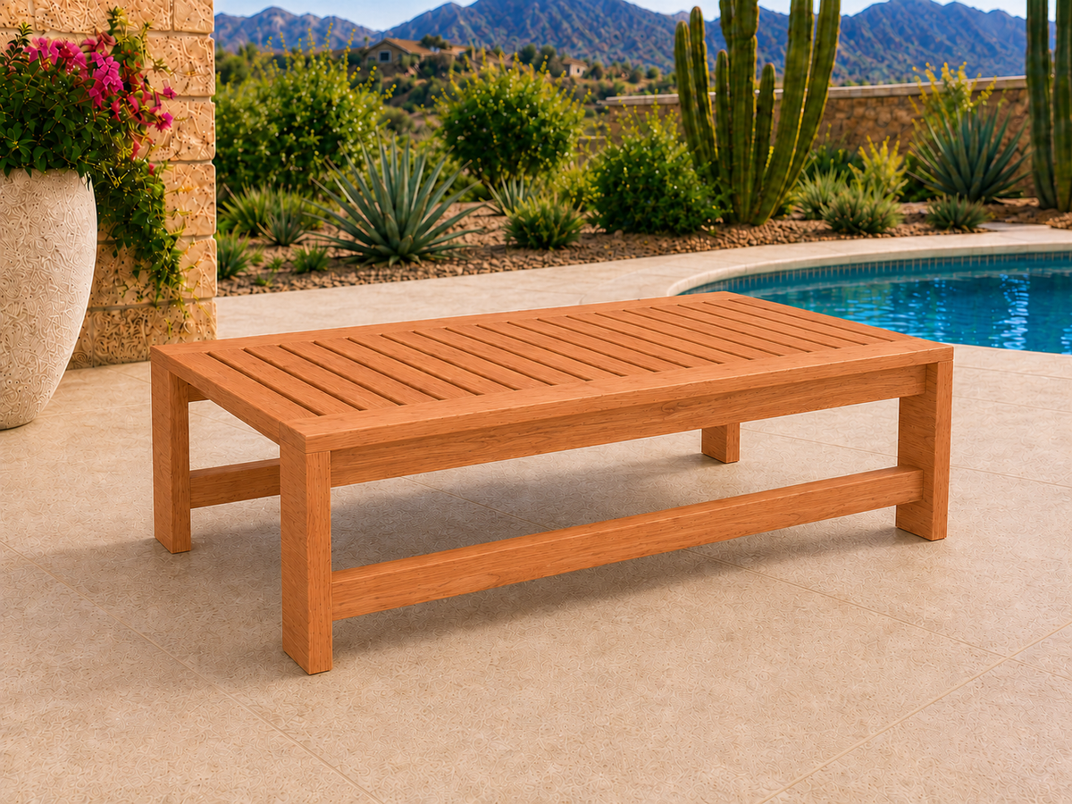 54-inch Classic Coffee Table in Cherry with Natural Satin finish