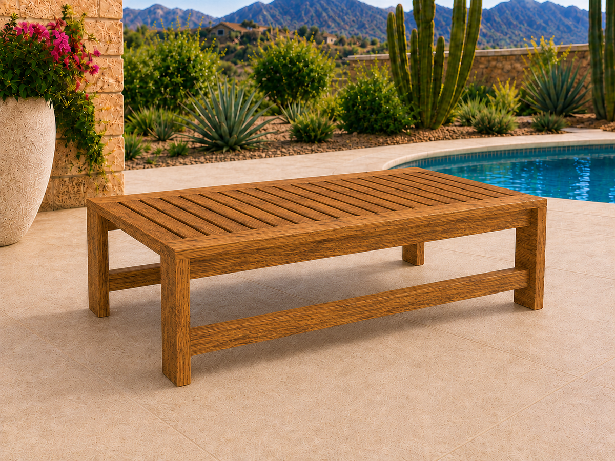 54-inch Classic Coffee Table in Mesquite with Natural Satin finish