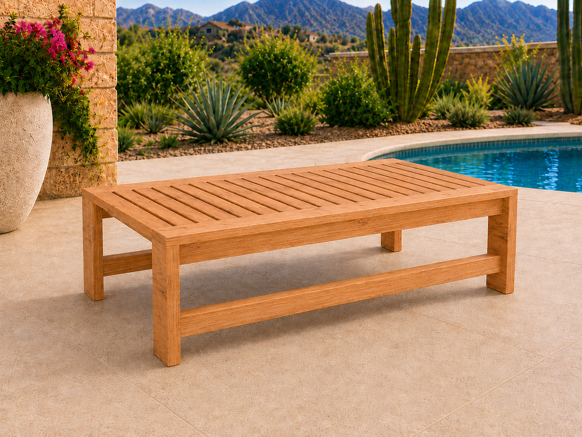 54-inch Classic Coffee Table in Spanish Cedar with Natural Satin finish