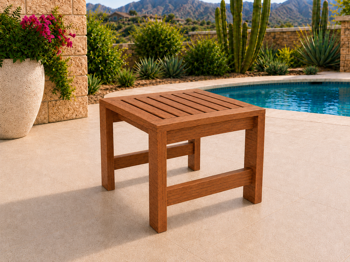 Classic End Table in African Mahogany with Satin Oil finish