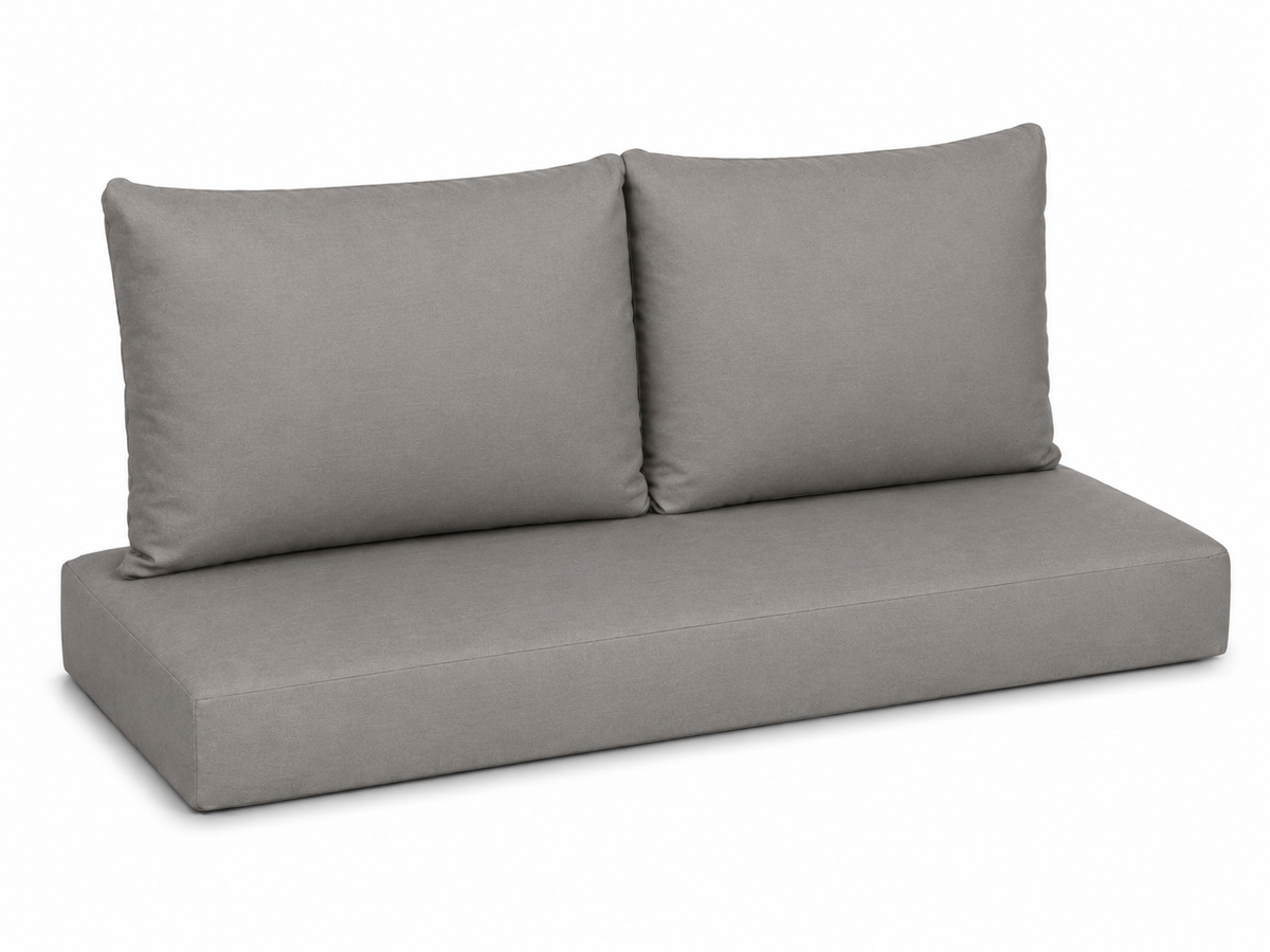 Classic Loveseat Sunbrella cushion set in Canvas Charcoal