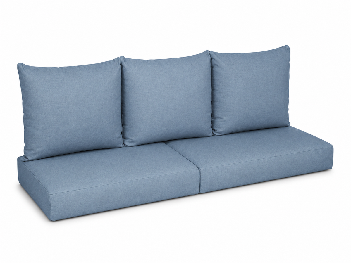 Classic Sofa Sunbrella cushion set in Spectrum Denim