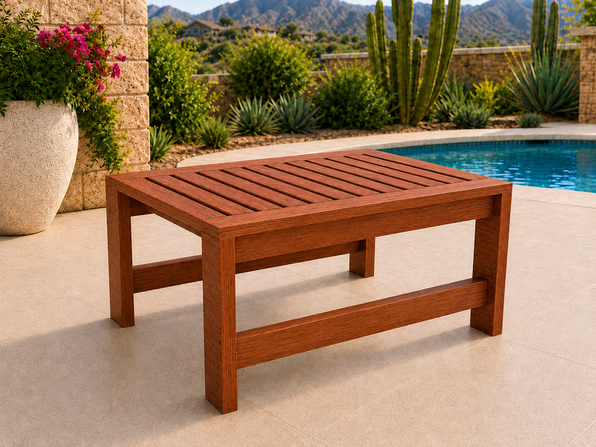 36-inch Classic Coffee Table in African Mahogany with Satin Oil finish