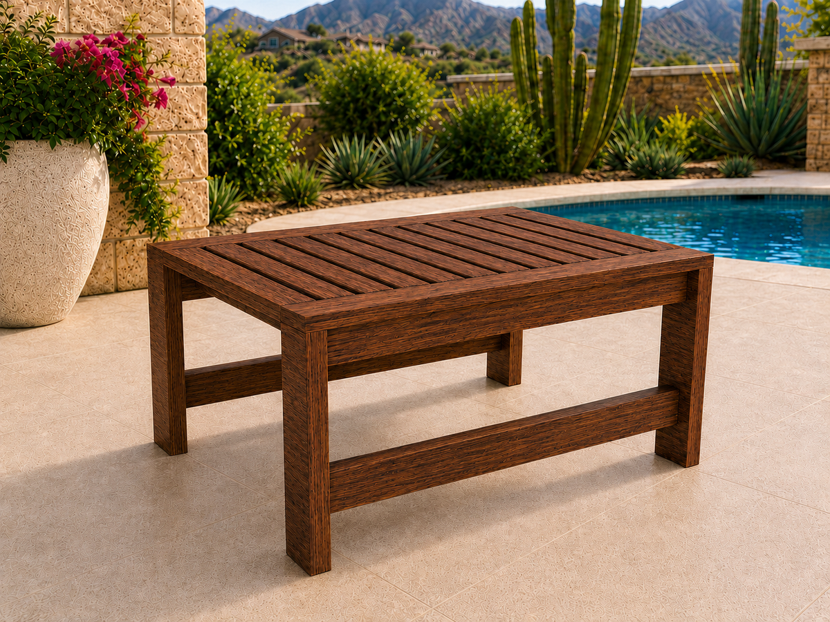 36-inch Classic Coffee Table in Mesquite with Walnut Reserve finish