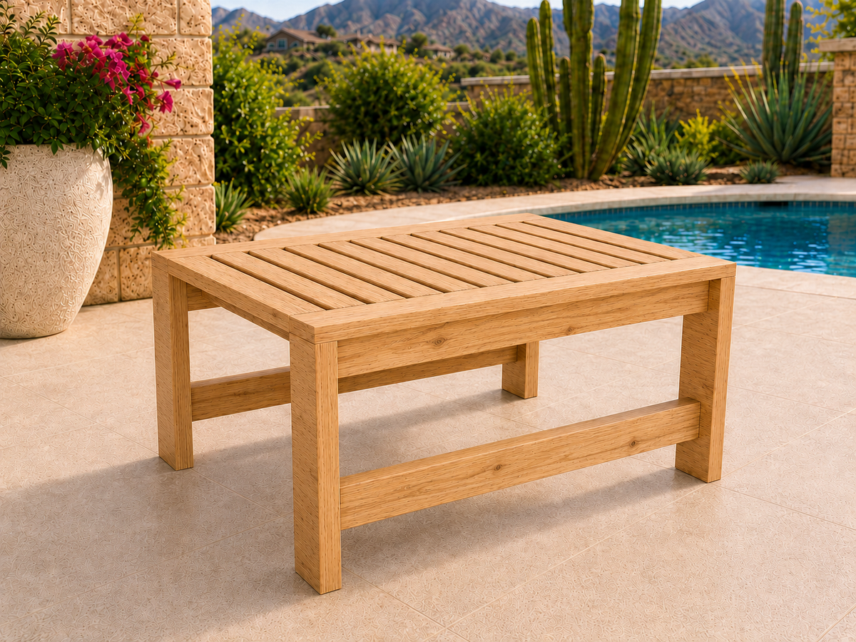 36-inch Classic Coffee Table in Natural Hickory with Light Honey finish