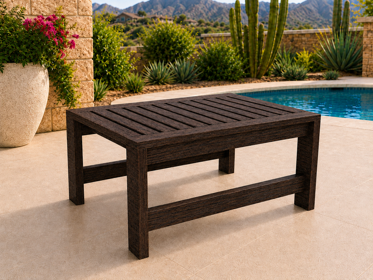 36-inch Classic Coffee Table in Wenge with Satin Clear finish