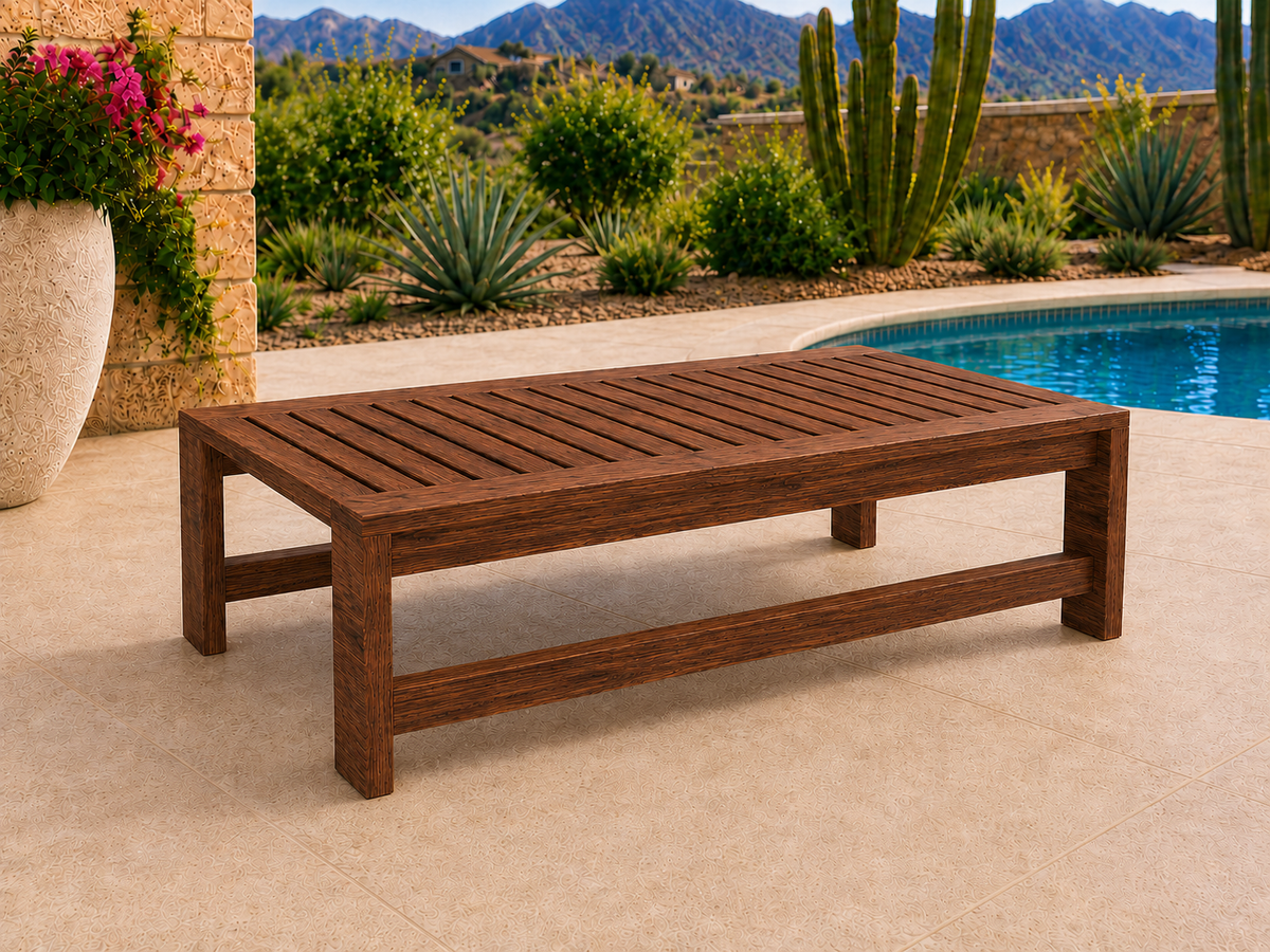54-inch Classic Coffee Table in Mesquite with Walnut Reserve finish