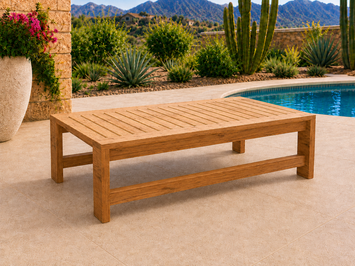 54-inch Classic Coffee Table in Natural Hickory with Natural Satin finish