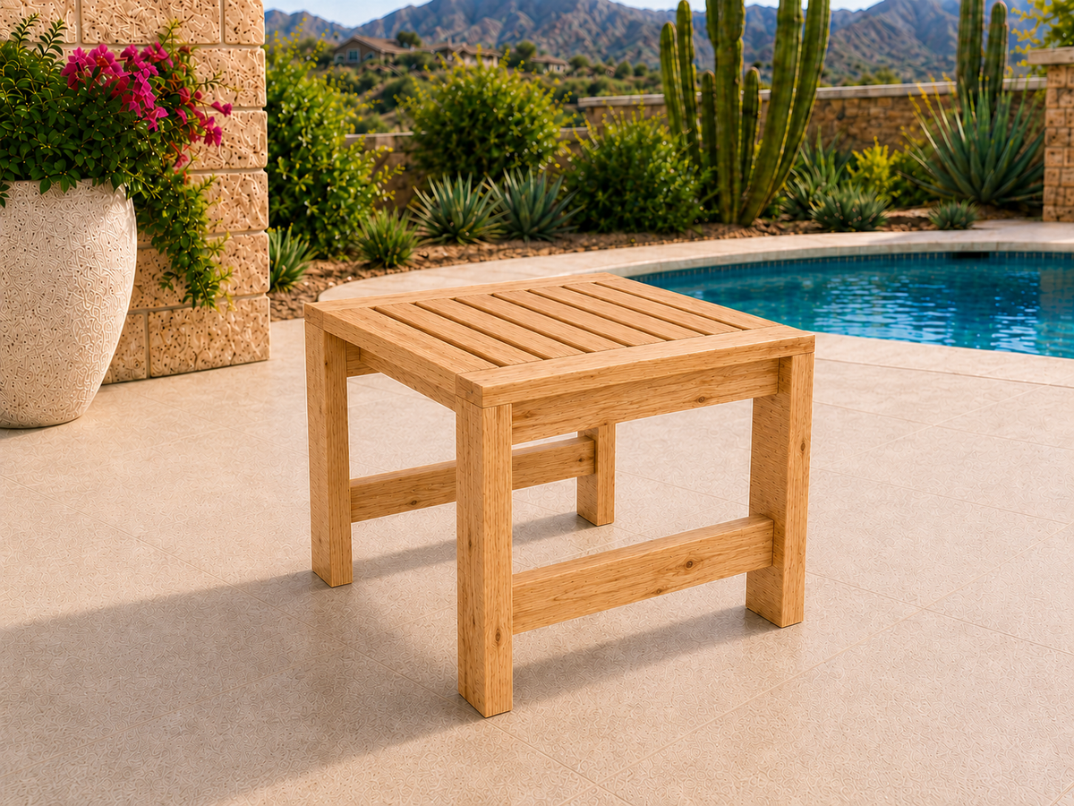 Classic End Table in Natural Hickory with Light Honey finish