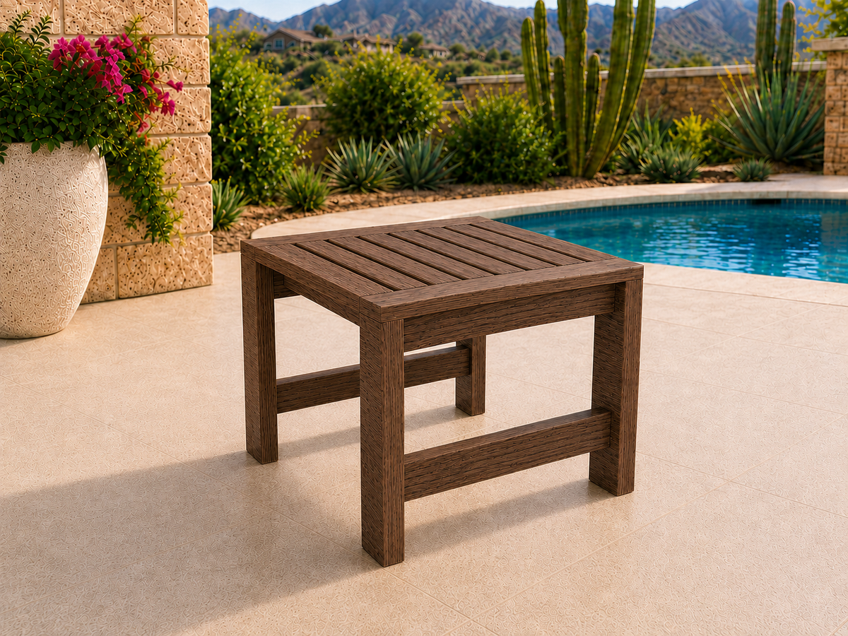 Classic End Table in Red Oak with Walnut Reserve finish