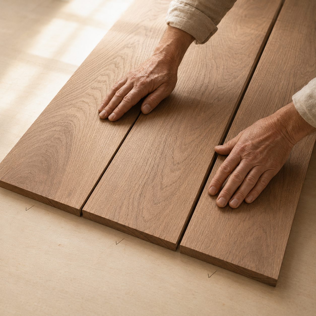 Premium hardwood boards and milled furniture components